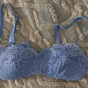 Blue Lace Women's Bra